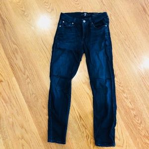 7’s dark denim ankle skinny jeans